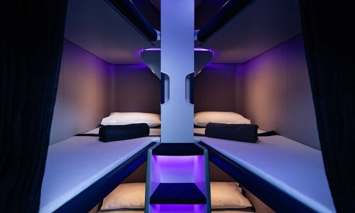 Khoang giường nằm hạng phổ thông lần đầu xuất hiện trên máy bay