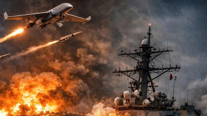 Iran tung UAV tập kích tàu chiến Mỹ sau vụ tàu hàng bị bắt giữ