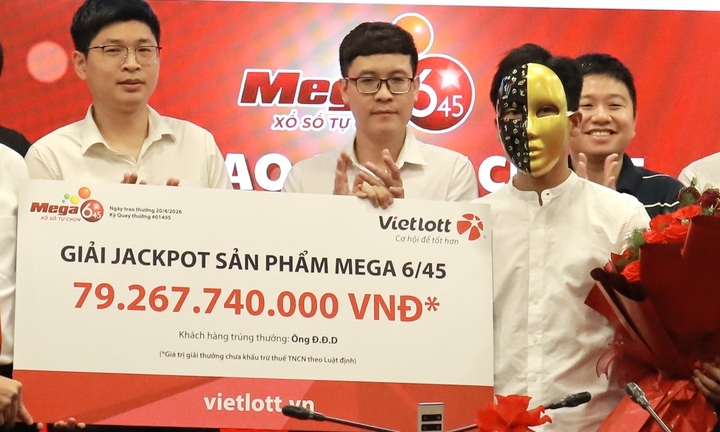 Chàng trai GenZ ở TP.HCM may mắn trúng độc đắc hơn 79 tỷ đồng