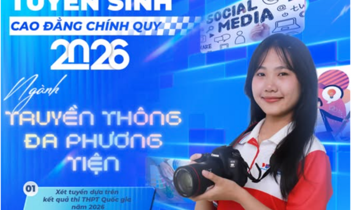 Trường Cao đẳng Phát thanh – Truyền hình II tuyển 850 chỉ tiêu năm 2026
