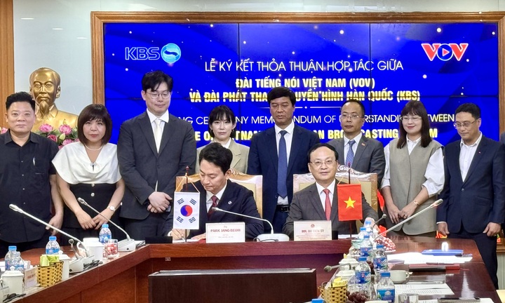 Đài tiếng nói Việt Nam ký thỏa thuận hợp tác với Đài Phát thanh - Truyền hình Hàn Quốc