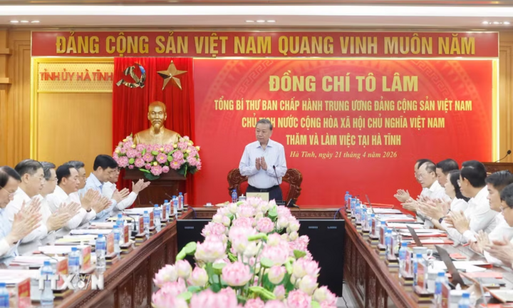 Tổng Bí thư, Chủ tịch nước: Hà Tĩnh phấn đấu thành đầu mối giao thương khu vực