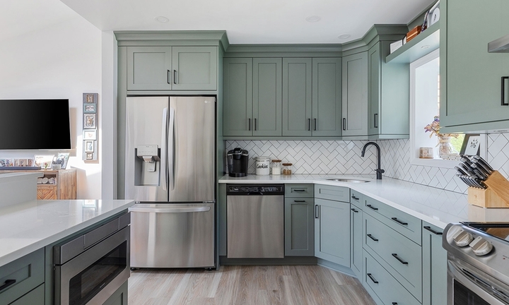 Giải pháp 'ăn gian diện tích' giúp bếp nhỏ như rộng gấp đôi