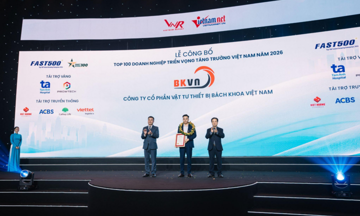 CTCP Vật tư Thiết bị Bách Khoa Việt Nam ghi danh tại Fast Rising 100 năm 2026