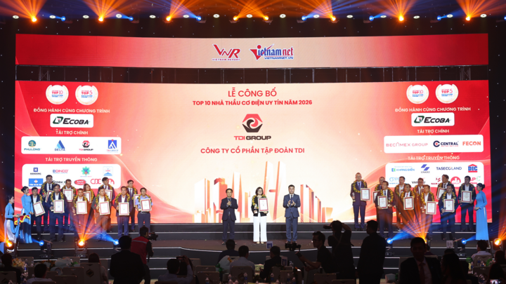 TDI CONS thuộc TDI Group ghi danh Top 10 tổng thầu uy tín và FAST500 2026