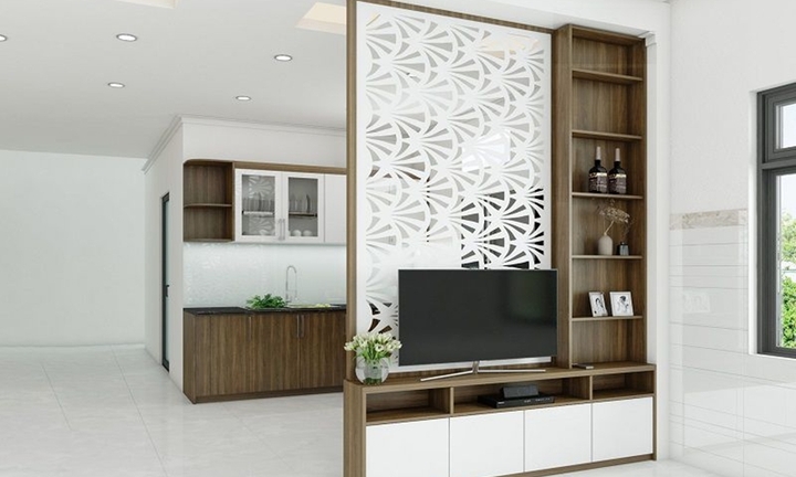 Tiêu chí quan trọng khi chọn vách ngăn phòng khách và bếp 