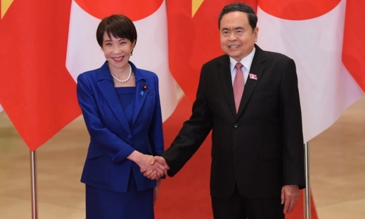 Chủ tịch Quốc hội Trần Thanh Mẫn hội kiến Thủ tướng Nhật Bản Takaichi Sanae
