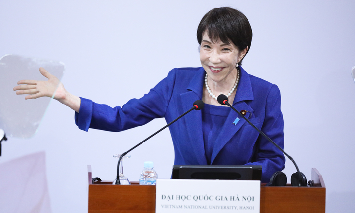 Thủ tướng Nhật Bản phát biểu chính sách tại Đại học Quốc gia Hà Nội