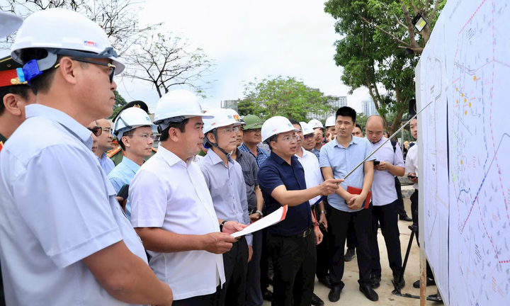 Bí thư Hà Nội Trần Đức Thắng thúc tiến độ dự án khẩn cấp chống úng ngập