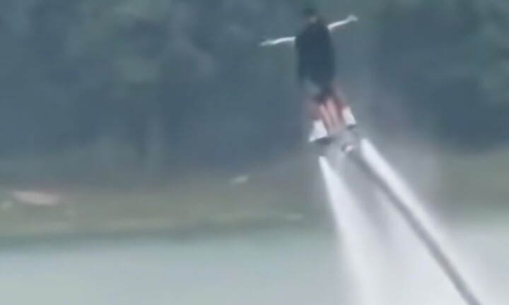 Nguyên nhân sự cố flyboard rơi tự do khiến 2 người gặp nạn ở Ninh Bình