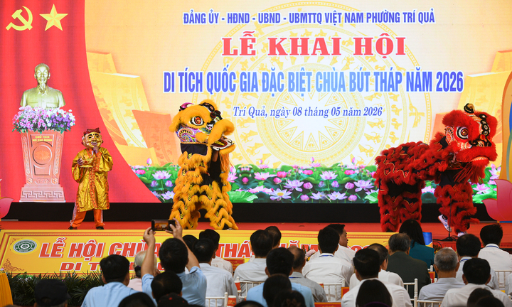 Toàn cảnh lễ khai hội di tích quốc gia đặc biệt chùa Bút Tháp năm 2026
