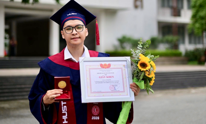 Chàng trai tốt nghiệp xuất sắc ĐH Bách khoa với loạt dự án AI, xử lý ngôn ngữ