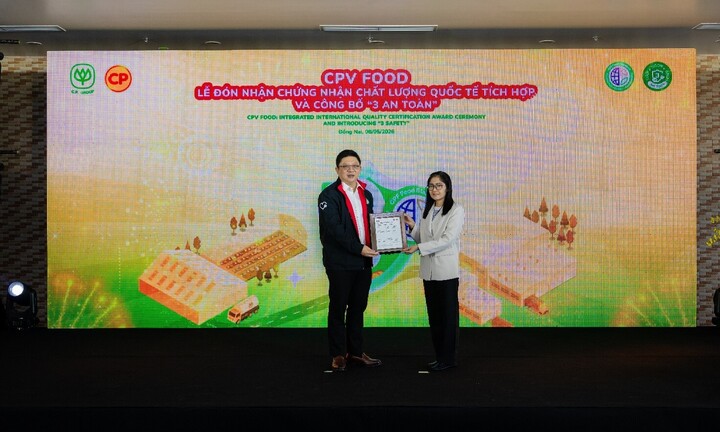 CPV Food đạt chứng nhận của Viện Tiêu chuẩn Anh Quốc
