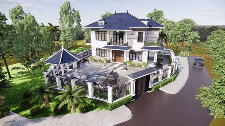 Những mẫu nhà vườn mái Nhật đẹp ấn tượng 