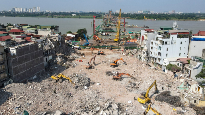 Hà Nội tăng tốc giải phóng mặt bằng thi công cầu Trần Hưng Đạo