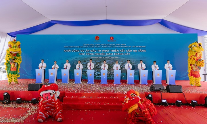 Vingroup khởi công dự án 200ha hạ tầng Khu công nghiệp Nam Tràng Cát Hải Phòng