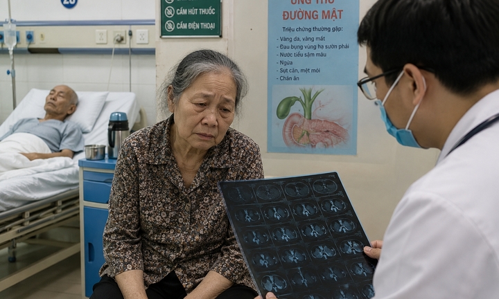 Vào viện chăm chồng ung thư, người phụ nữ phát hiện mình mắc ung thư đường mật