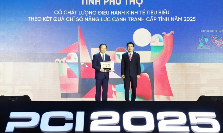 PCI 2025: Phú Thọ lọt top 5 địa phương xuất sắc nhất về chất lượng điều hành kinh tế