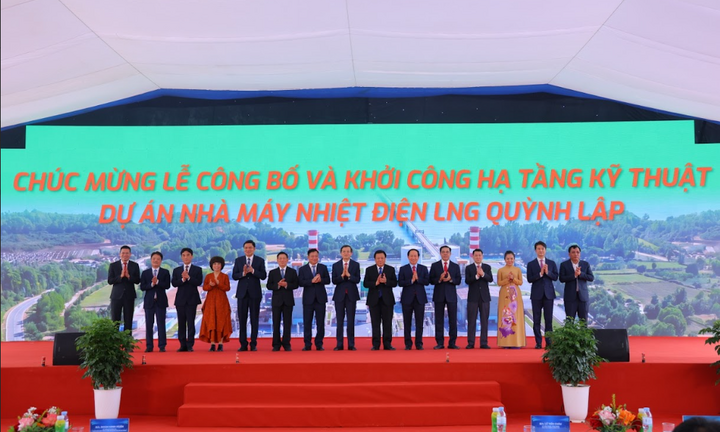 Khởi công hạ tầng kỹ thuật Nhà máy điện LNG Quỳnh Lập