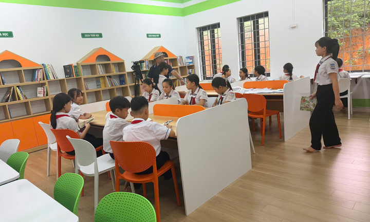 Học sinh Ams gây quỹ xây thư viện, hỗ trợ học tập cho trẻ em vùng khó