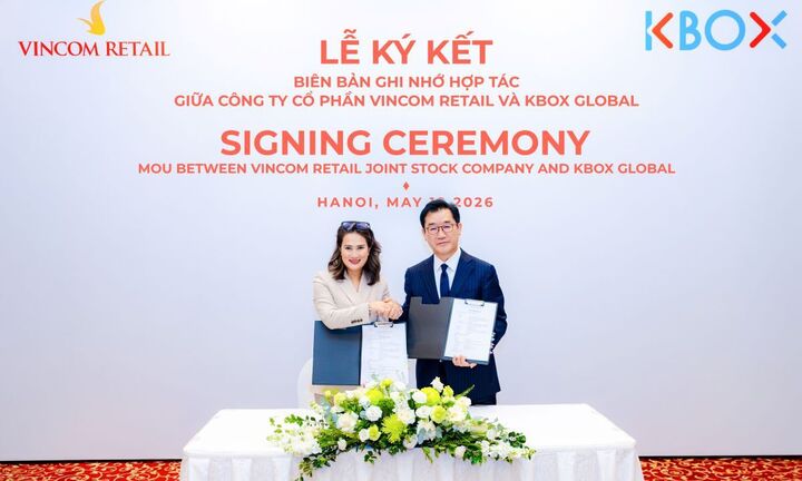 Vincom Retail 'đón sóng' thương hiệu quốc tế khi bắt tay cùng K-Box Global