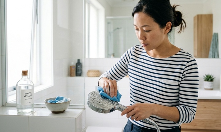 Cách vệ sinh vòi sen bị đóng cặn trắng