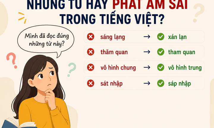 Những từ nào hay phát âm sai trong tiếng Việt?