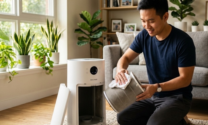 Cách vệ sinh máy lọc không khí tại nhà không cần gọi thợ