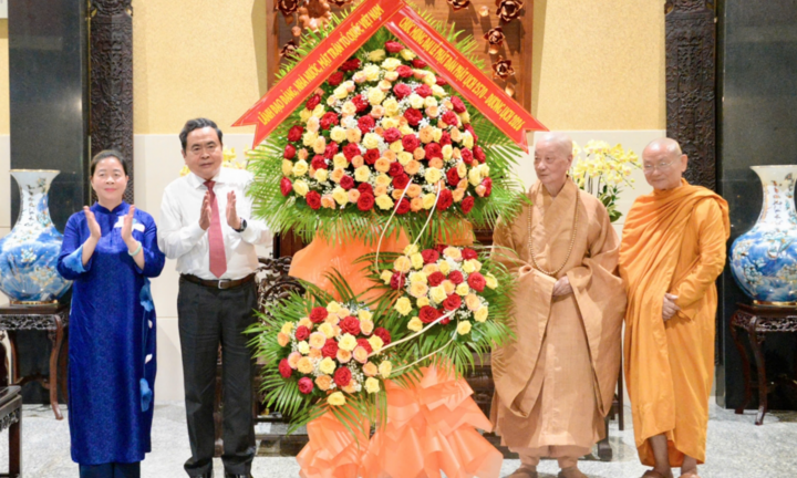 Chủ tịch Quốc hội Trần Thanh Mẫn chúc mừng Đại lễ Phật đản tại TP.HCM