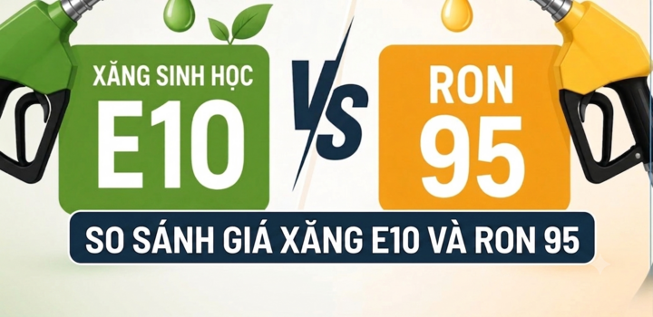 So sánh giá xăng E10 và RON95
