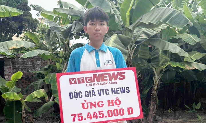 Hơn 75 triệu đồng bạn đọc chung tay giúp nam sinh mồ côi cả cha lẫn mẹ