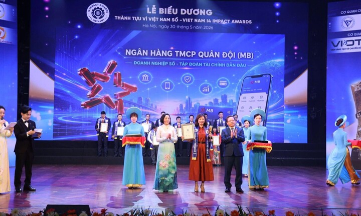 BIZ MBBank được vinh danh tại Lễ biểu dương thành tựu tác động vì Việt Nam số