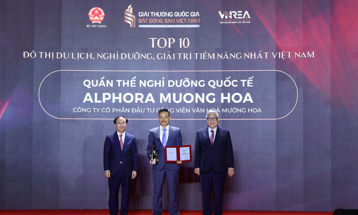 Alphora Muong Hoa lọt 10 Top tổ hợp du lịch, nghỉ dưỡng, giải trí tiềm năng