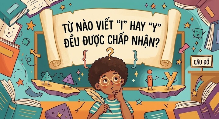 Từ nào viết 'i' hay 'y' đều được chấp nhận?