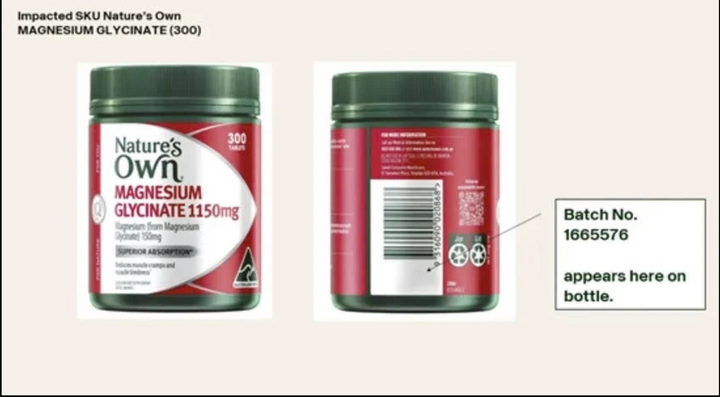 Thu hồi thực phẩm chức năng Nature’s Own của Australia do nguy cơ lẫn mảnh kính