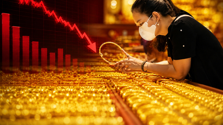 Vàng lao dốc 6 phiên liên tiếp, các 'ông lớn' vẫn dự báo lên 6.000 USD/ounce