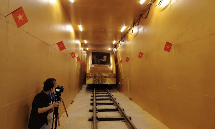 Hoàn thiện hầm metro thử nghiệm dài 70m chỉ trong 2 tuần