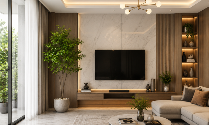6 ý tưởng trang trí phòng khách bằng cây xanh