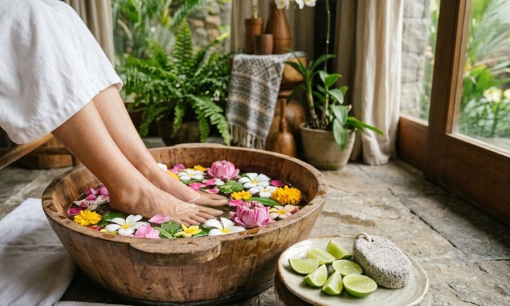 Mẹo chà gót chân để phục hồi gót sen mềm mại