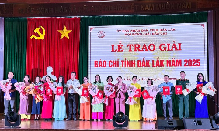 Báo Điện tử VTC News đoạt 2 giải Báo chí tỉnh Đắk Lắk