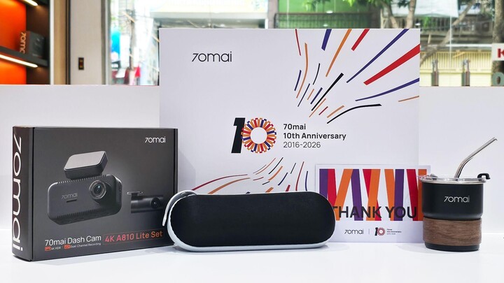 70mai kỷ niệm 10 năm thành lập: Trình làng A810 Lite và chuỗi hoạt động đặc biệt