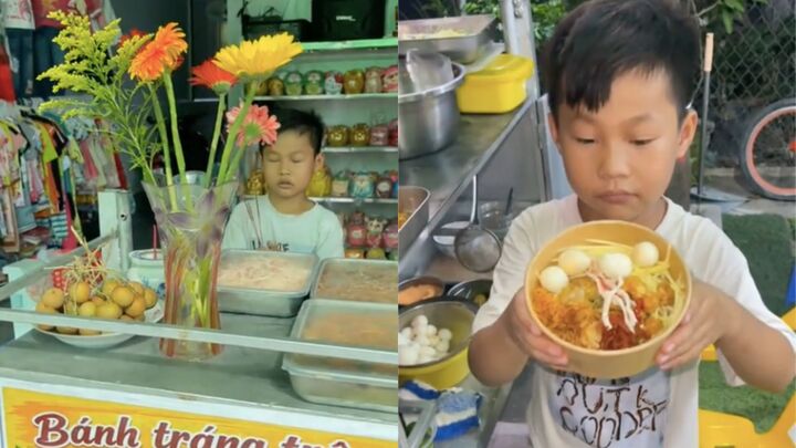 'Khối nghỉ hè' khởi nghiệp bán bánh tráng, dân mạng đoán sau sẽ thành tổng tài