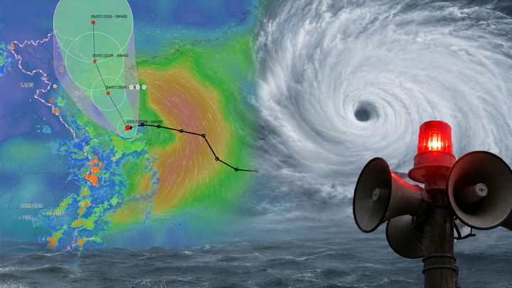 Bão số 1 Maysak di chuyển phức tạp, mưa lớn diện rộng ở Đông Bắc Bộ