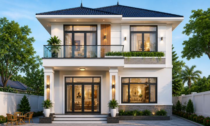 Xây nhà 2 tầng 100m² hết bao nhiêu tiền?