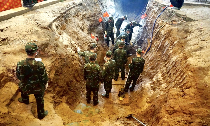 Phát hiện thêm 5 hài cốt liệt sĩ tại Công viên Lê Thị Riêng