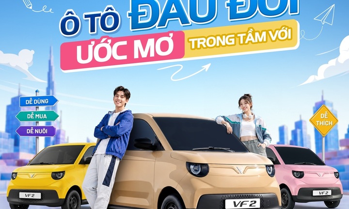 VinFast VF 2 chính thức nhận đặt cọc: Ưu đãi 8 triệu đồng trong 3 ngày ‘vàng’