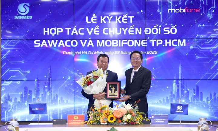 SAWACO và MobiFone TP.HCM hợp tác thúc đẩy chuyển đổi số