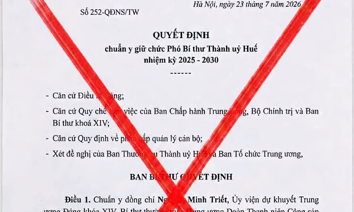  Huế cảnh báo văn bản giả mạo về công tác nhân sự