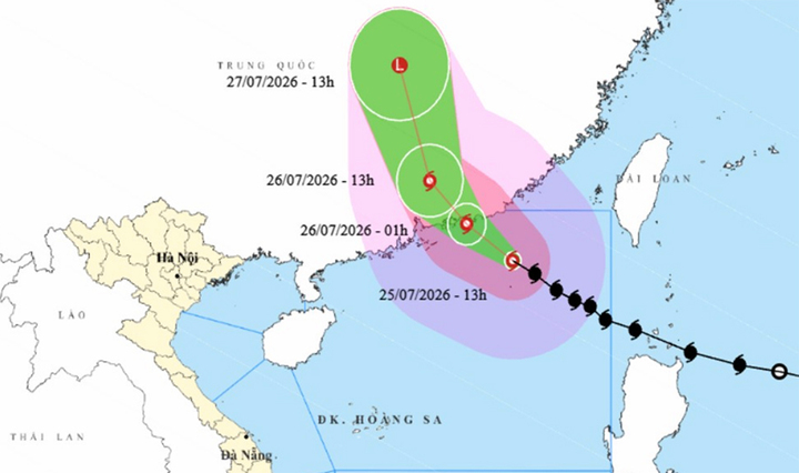 Bão số 2 Noul đạt cường độ cực đại, đang di chuyển rất nhanh