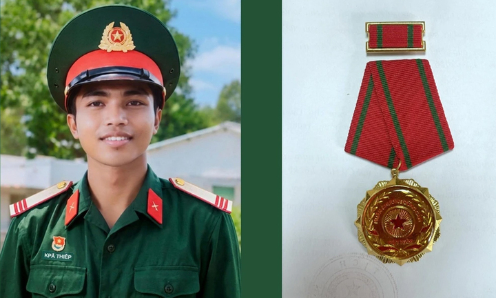 Truy tặng Huân chương Dũng cảm cho chiến sĩ hy sinh khi cứu 2 người bị điện giật